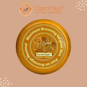 Carrot Sun Tan Accelerator Gold Cream with Almond Oil and L-Tyrosine